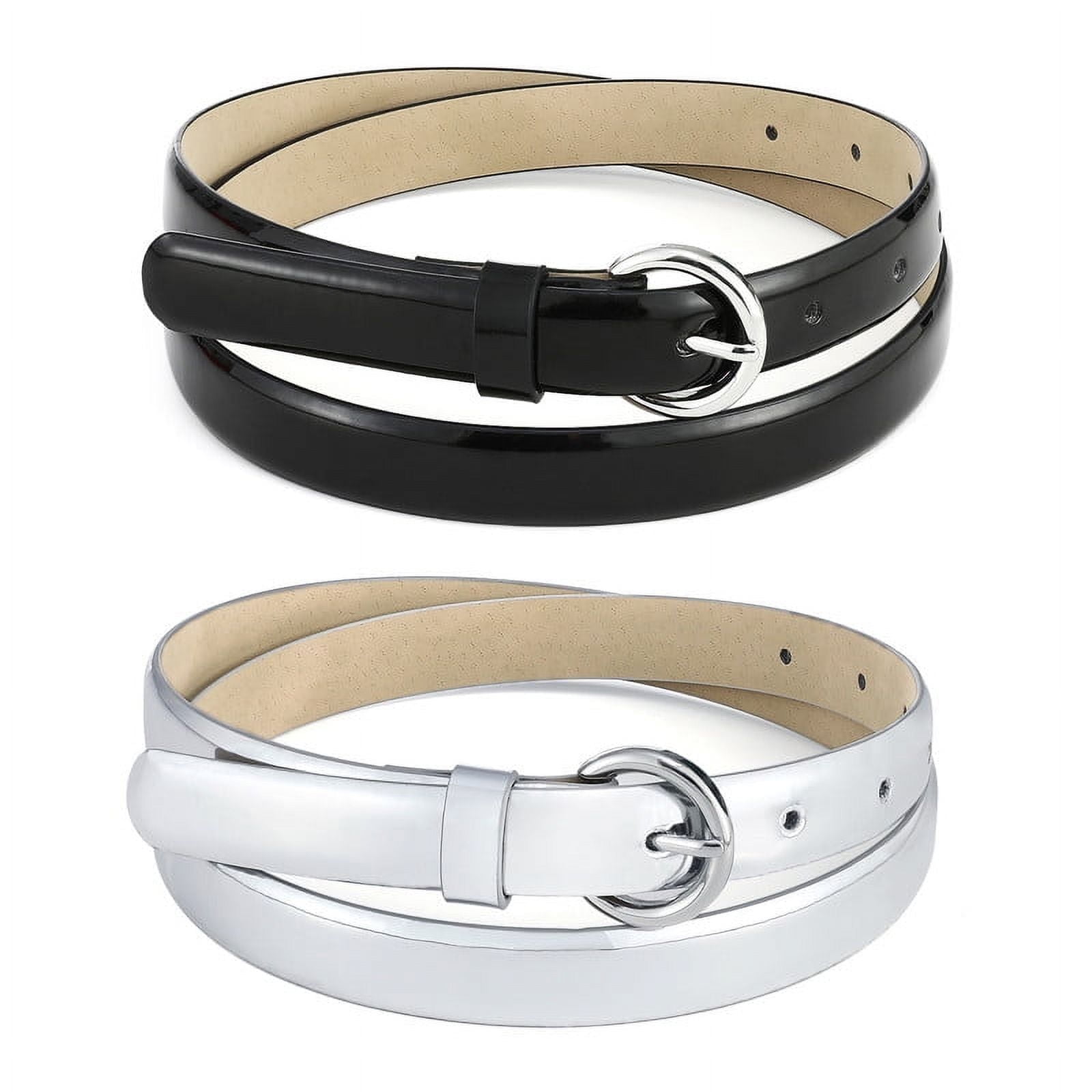 Skinny Studded Leather Belt with Logo Buckle, Size Large, 3/4 Inch Width STUDDED R13 LOGO BUCKLE BELT - BROWN - R13 main image 3