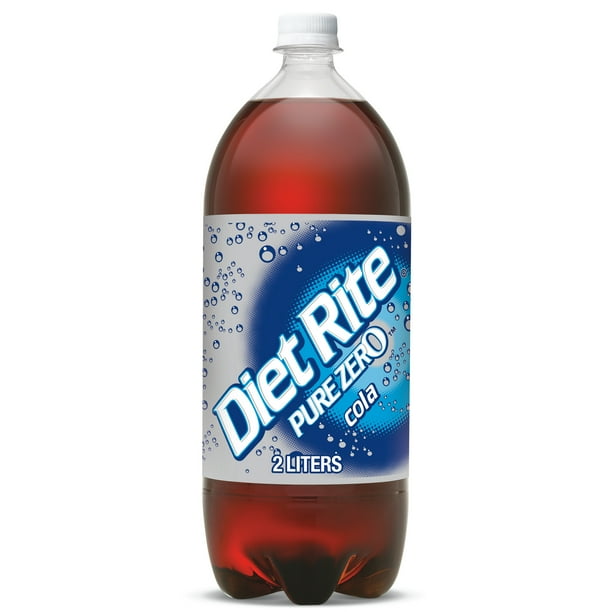 Diet Rite Cola Soda, 2 L bottle