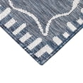 thumbnail image 2 of CARMEL Indoor/Outdoor Power Loomed Synthetic Blend Low Profile Area Rug - Transitional Border Garden Nature Decorative (Dragonfly Navy) (1'11" x 4'11"), 2 of 5
