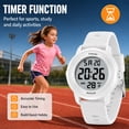 thumbnail image 4 of Kids Digital Watch for Age 4-12 Outdoor Multifunction Watch with Silicone Strap,EL Backlight,Alarm,Stopwatch,Waterproof Watch for Boys Girls, 4 of 8
