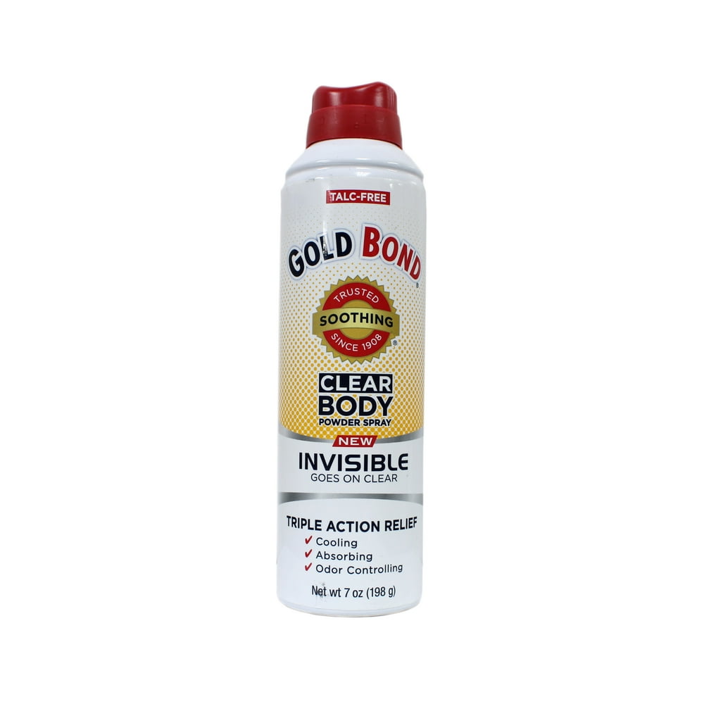 Gold Bond Clear Body Invisible TalcFree Powder Spray Goes on Clear 7