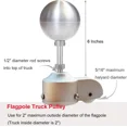 thumbnail image 5 of Durable Flag Pole Parts Set with Cast Aluminum Pulley & UV Resistant Rope, 5 of 5