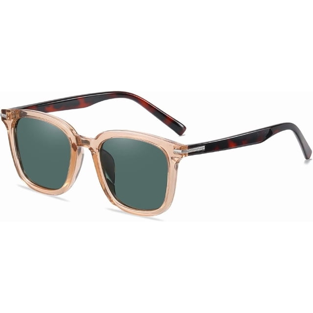 Lunettes de Soleil Polarisées Rétro pour Hommes et Femmes, Sport de Rue, Plage, Conduite (Couleur : D, Taille : Medium)