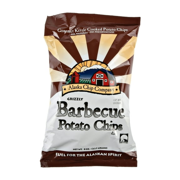 Alaska Chip Company Grizzly Barbecue Potato Chips, 8 oz