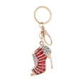 thumbnail image 1 of Visland High Heels Keychain with Buckle Decorative Alloy Keyring Colorful Rhinestones Car Key Holder Backpack Accessories, 1 of 8