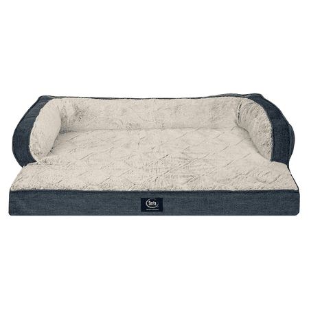 Serta XL Luxury Sleeper Sofa Pet Bed, 43" x 30", Blue