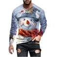 thumbnail image 2 of cllios Mens Christmas Shirts Plus Size,Christmas 3D Printed Long Sleeve T-shirts Sparkly Xmas Tree Printed Graphic Tees,Casual Round Neck Vacation Christmas Shirt,Ugly Gift T-Shirts, 2 of 4