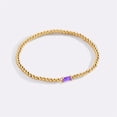 thumbnail image 2 of Mint & Lily Gold Beaded Birthstone Bracelet, 2 of 2