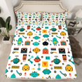 thumbnail image 2 of Erosebridal Funny Robot Bed Sheets Set King Size, Modern Cartoon Bedding King Size, Intelligent Machine Sheet Set King, Breathable Room Decorative, 4pcs, 2 of 7