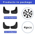 thumbnail image 6 of Custom Mud Guards For Kia SouL 2010-2013, No Drilling Mudguard Accessories, 4PCS Front & Rear Splash Guards-black, 6 of 6