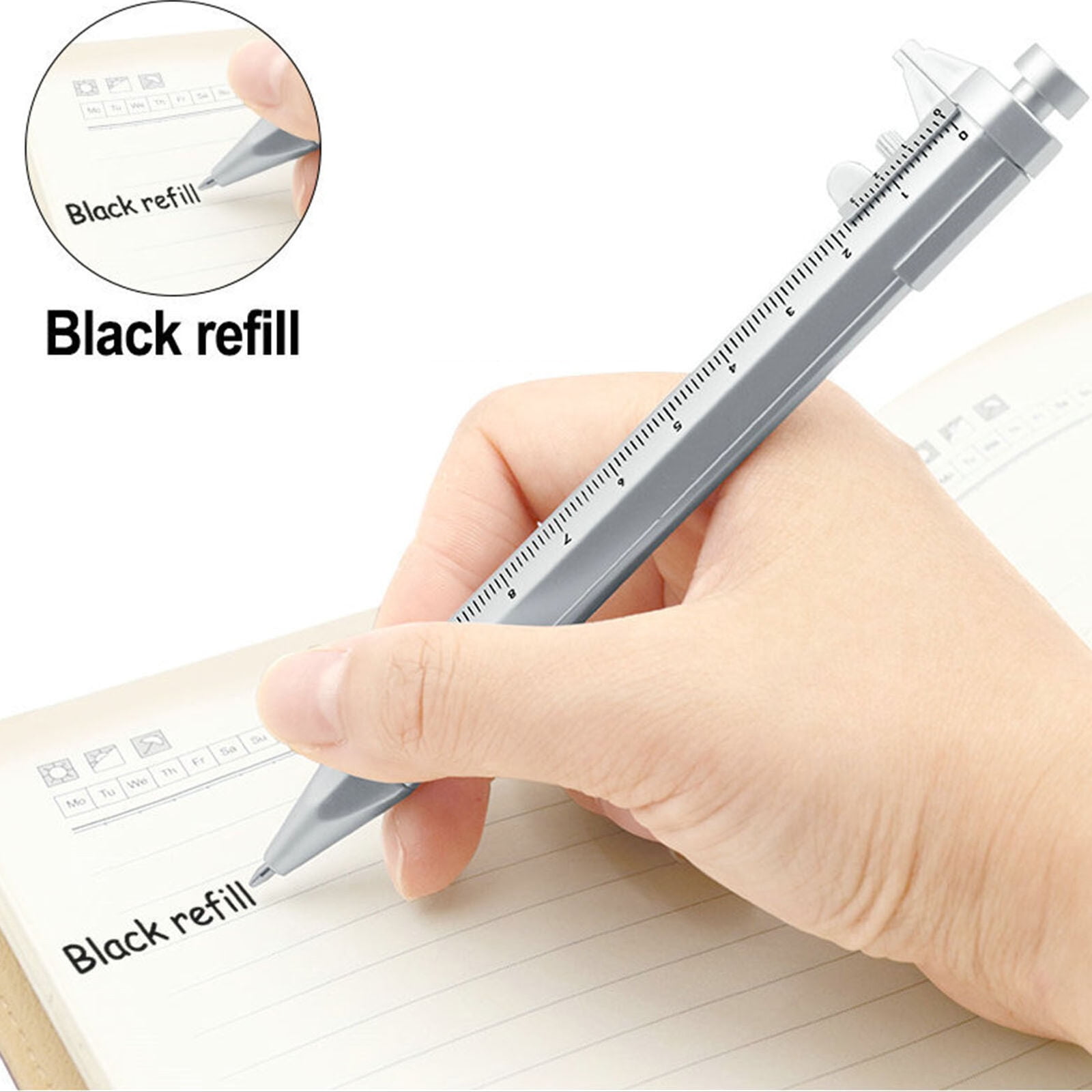 Multi Tool Pen 6 in 1 Gadgets Gift Idea Spirit Level Stylus Screw Driver Ruler