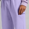 thumbnail image 7 of Women's Solid Color Jogger Pants, Elastic Drawstring Waist Casual Long Trousers with Dual Side Pockets, Comfort Loose Fit Bottoms for Sports and Daily Wear Purple XL(XL), 7 of 7