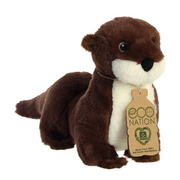 Aurora - Large Brown Eco Nation - 13.5" River Otter - Responsibly Made Stuffed Animal