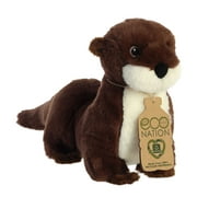 Aurora - Large Brown Eco Nation - 13.5" River Otter - Eco-Friendly Stuffed Animal