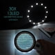 thumbnail image 3 of Lupa con luz, 30x Lupas grandes de mano 13 Led iluminado brillar Hogar, 3 of 5