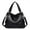 7607-Black, variant on Women's Canvas Shoulder Bags Retro Casual Handbags Work Bag Tote Purses
