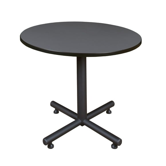 Regency Kobe 42-Inch Round Breakroom Table, Grey
