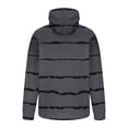 thumbnail image 3 of Timoontee Men's Hooded Sweatshirts Regular Long Sleeve Pockets Striped Print Pullover Tops Fall Winter Casual Thermal Warm Sweatshirts Dark Gray XXXXXL, 3 of 4