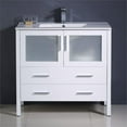 thumbnail image 3 of Fresca Torino 36" White Modern Bathroom Cabinet w/ Integrated Sink, 3 of 3