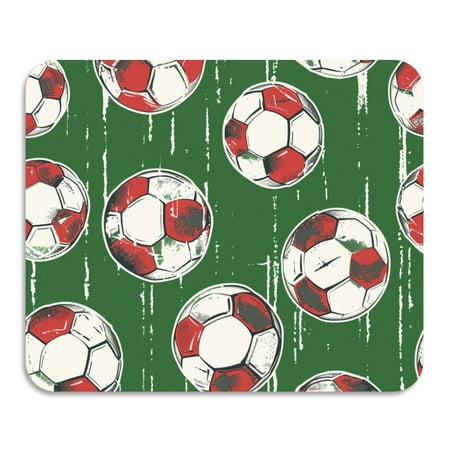 

ALAZA Dish Drying Mat for Kitchen Football Soccer Ball on Green Counter Absorbent Draining Pad 23.6 x19.7