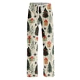thumbnail image 5 of UDAUDU Matching Christmas Pajamas for Women Soft Cute Graphic Wide Leg Pants Drawstring Stretch Holiday Pajama Pants M, 5 of 6