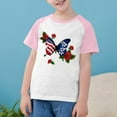 thumbnail image 2 of Ugoldhm Boys Printed Short Sleeve Tees T-Shirts Breathable Crew Neck Fourth of July Summer Tops Size 3-14, 2 of 7