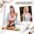 thumbnail image 3 of 6 Pcs Cotton Bra Liners Boob Sweat Pads 3 Layer Rectangle Under Bra Pads Sweat Liners for Women Sweating Supplies White, 3 of 6