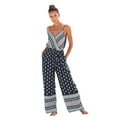 thumbnail image 2 of LASCANA Women's Patterned V-Neck Jumpsuit Strap, 2 of 6