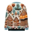 thumbnail image 4 of LOVZFMLL Cardigan pour Femmes Décontracté Imprimé de Noël Cardigan Tricoté Veste à Boutons, 4 of 5