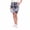 Navy Floral, variant on Women's Comfortable Stretch Double Wraparound Skort Size: L, Color: Navy Floral