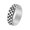 Silver, variant on Rotatable Rings for Women Men Checkered Chessboard Stainless Steel Band Couple Dainty Punk Gothic Statement Personalized Gift Jewelry Silver 7
