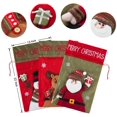 thumbnail image 2 of 3PCS Christmas Santa Sack Drawstring Treat Bags for Holiday Party Decorations, 2 of 7
