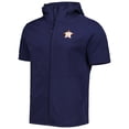 thumbnail image 2 of Men's Levelwear Navy Houston Astros Recruit Full-Zip Short Sleeve Hoodie, 2 of 3