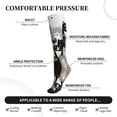 thumbnail image 3 of Lsque Colors Cats Pattern Sport Compression Socks for Men & Women 15-20 mmHg Knee High Nurse Pregnant Running Medical and Travel Athletic, 3 of 6