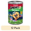 (12 pack) SpaghettiOs Football Shaped Canned Pasta with Meatballs, 15.6 oz Can