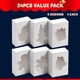 thumbnail image 2 of 24 cajas de galletas de Navidad, cajas de regalo blancas lisas con ventana, caja de regalo de panadería para Navidad, fiestas, pasteles, cupcakes, galletas, brownies, 2 of 4