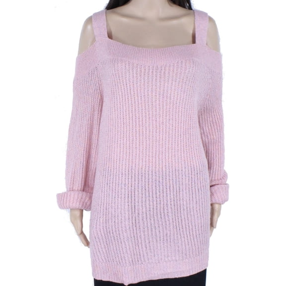 INC International Concepts Women’s Cold-Shoulder Sweaters, Pink, 2X