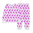 thumbnail image 4 of XIYON Girls Pajamas Set Themed Kids Cute Print Sleepwear Cozy Flannel Loungewear Two Piece Outfit Classic 4-5 Years, 4 of 4