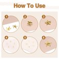 thumbnail image 3 of Uxcell 150PCS 10mm Clavos de Estrella de Metal Dorado para Ropa de Cuero DIY, 3 of 6