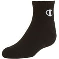 thumbnail image 3 of Champion Kids' Big 6-Pack Socks in Quarter or Low Cut, Oxford Gray, 9-11, 3 of 5