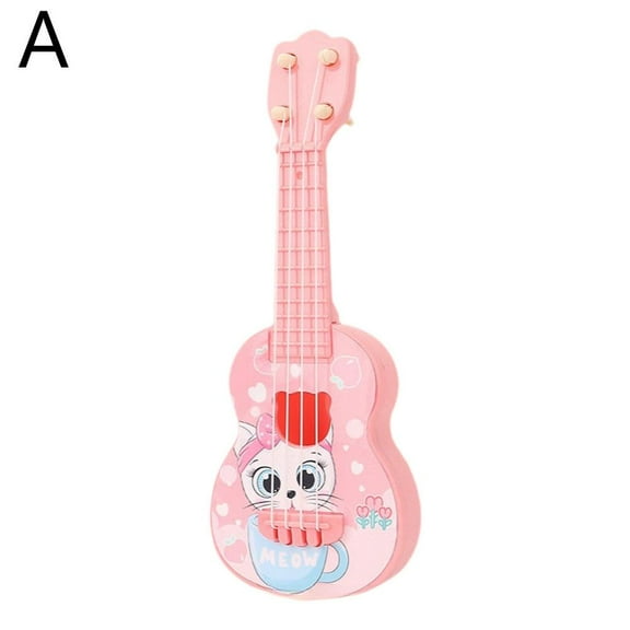 Cute Guitar For Ages 5-9, Guitar Acoustic, Toy Classical Ukulele Guitar Instrument,4 String Musical