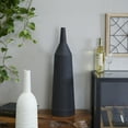 thumbnail image 2 of The Novogratz 30" Grooved Black Metal Vase, 2 of 7