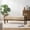 Brown, variant on End of Bed Bench, 51.8” Upholstered Bedroom Bench Indoor Bench with Solid Wood Frame, Modern Entryway Bench with Arms for Bedroom Living Room, Beige