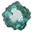 thumbnail image 2 of Polkadot Naptime Elephant Foam Coaster Set of 4, 2 of 3