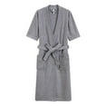 thumbnail image 4 of Celivon Terry Cloth Robes For Women Spring Autumn Long Pajamas Smooth Absorbent Quick Drying Short Sleeved Robe Bathrobe, 4 of 4