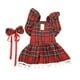 thumbnail image 2 of Ropa navideña para perros, vestido navideño, lindo conjunto de ropa para cachorros, ropa para mascotas pequeñas con falda de lazo, adecuada para decoración de fiestas navideñas, ropa de poliéster para, 2 of 6