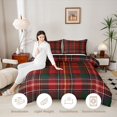 thumbnail image 3 of Manfei Modern Checkered Twin Comforter Sets,Geometric Check Bedding Set,Red Green Black,Christmas Reversible,2-Piece,1 Comforter and 1 Pillowcase,2-Piece,1 Comforter and 1 Pillowcase, 3 of 7