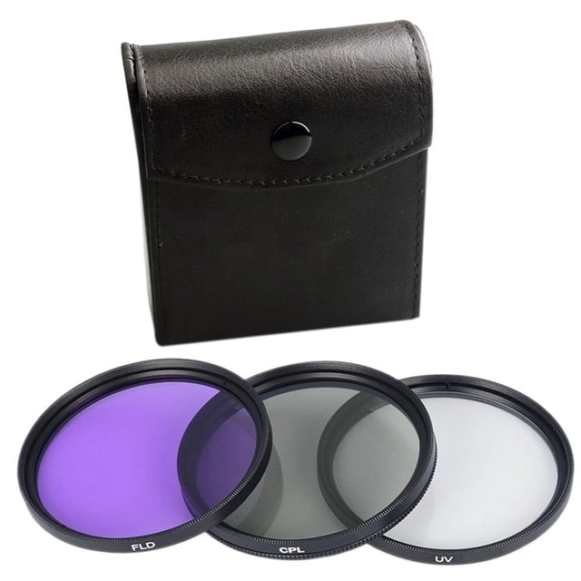 3pcs UV CPL FLD 3-in-1 Lens Filter Set with UV CPL Bag SLR Camera Color Lens UV Protector Filter Replacement