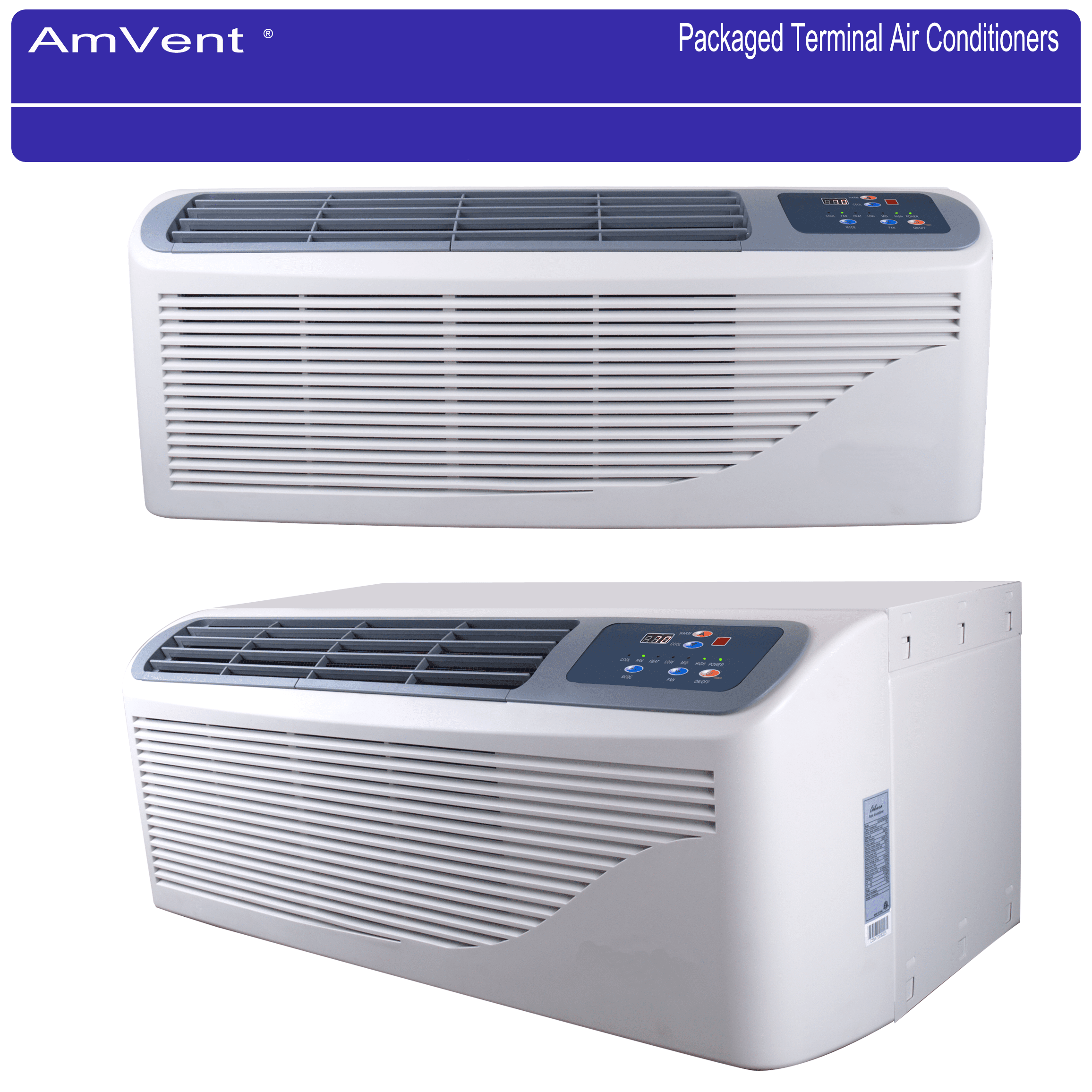 Packaged Terminal Air Conditioning/Heat Pump 15,000 BTU (1 Ton) + 5 kW