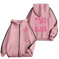 thumbnail image 2 of COMVALUE Cute Flower Hoodie for Woman Preppy Sweatshirts Trendy Puff Print Letter Graphic Hoodies Casual Pullover Tops (Pink, XL), 2 of 6